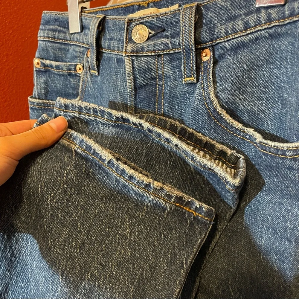 Levi’s Big E Premium Women’s The Ribcage Straight Leg Ankle Cut Button Fly Jeans